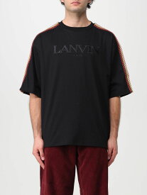 【楽天スーパーSALE!!100000円以上4000円OFFクーポン対象】 LANVIN ランバン ブラック Black Tシャツ メンズ 秋冬2023/2024 RMTS0026J196H23 【関税・送料無料】【ラッピング無料】 gi