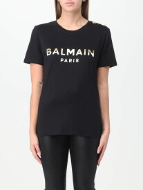 BALMAIN バルマン ブラック Black Tシャツ レディース 秋冬2023 BF0EF005BC55 【関税・送料無料】【ラッピング無料】 gi