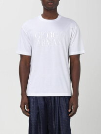 GIORGIO ARMANI ジョルジオ アルマーニ ホワイト White Tシャツ メンズ 春夏2024 3DSM72SJTKZ 【関税・送料無料】【ラッピング無料】 gi