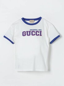 【本日5の付く日ポイント4倍!!】 GUCCI グッチ ホワイト White Tシャツ ボーイズ 春夏2024 724772XJF6M 【関税・送料無料】【ラッピング無料】 gi