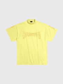 【本日0の付く日ポイント4倍!!】 BALENCIAGA バレンシアガ イエロー Yellow Tシャツ メンズ 春夏2024 739028TPVN5 【関税・送料無料】【ラッピング無料】 gi