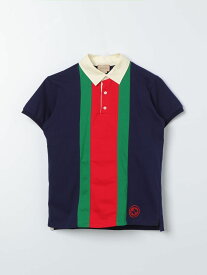 【本日5の付く日ポイント4倍!!】 GUCCI グッチ ブルー Blue Tシャツ ボーイズ 春夏2024 758825XJF4Q 【関税・送料無料】【ラッピング無料】 gi