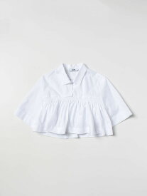 MSGM エムエスジーエム ホワイト White シャツ ガールズ 春夏2023 MS029412 【関税・送料無料】【ラッピング無料】 gi