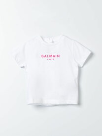 【楽天スーパーSALE!!30000円以上2000円OFFクーポン対象】 BALMAIN バルマン ホワイト White トップス ベビーユニセックス 春夏2024 BU8631Z0082 【関税・送料無料】【ラッピング無料】 gi