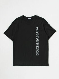 DOLCE&GABBANA ドルチェ＆ガッバーナ ブラック Black Tシャツ ボーイズ 春夏2024 L4JTEYG7K0M 【関税・送料無料】【ラッピング無料】 gi