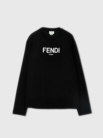 【本日0の付く日ポイント4倍!!】 FENDI FENDI ブラック Black Tシャツ ボーイズ 春夏2024 JUI1547AJ 【関税・送料無料】【ラッピング無料】 gi