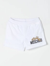 MOSCHINO モスキーノ ホワイト White パンツ ベビーユニセックス 春夏2024 MNQ00NLCA19 【関税・送料無料】【ラッピング無料】 gi