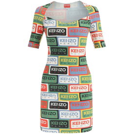 【5のつく日は全商品ポイント4倍】 KENZO ケンゾー マルチカラー Multicolor Kenzo 'kenzo labels' mini dress ドレス レディース 春夏2023 FD52RO7294SN 【関税・送料無料】【ラッピング無料】 ik