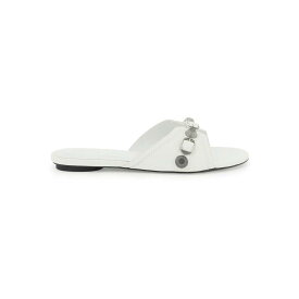 BALENCIAGA バレンシアガ ホワイト Bianco Balenciaga arena leather cagole slides サンダル レディース 春夏2023 694342 WAD4E 【関税・送料無料】【ラッピング無料】 ik