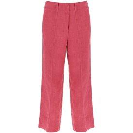 S MAX MARA エスマックスマーラ ピンク Fuxia 's max mara 'rebecca' cropped linen pants パンツ レディース 春夏2023 REBECCA 【関税・送料無料】【ラッピング無料】 ik