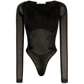 【本日5の付く日ポイント4倍!】 DION LEE ディオンリー ブラック Nero Dion lee long-sleeved bodysuit with cut-outs トップス レディース 春夏2023 A9941S23 【関税・送料無料】【ラッピング無料】 ik