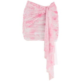 MSGM エムエスジーエム マルチカラー Colori misti Msgm ruched mini skirt in tie-dye mesh スカート レディース 春夏2023 3442MDD13 237352 【関税・送料無料】【ラッピング無料】 ik