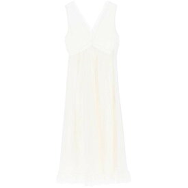 SEE BY CHLOE シーバイクロエ ホワイト Bianco See by chloe cotton voile maxi dress ドレス レディース 春夏2023 CHS23URO09024 【関税・送料無料】【ラッピング無料】 ik