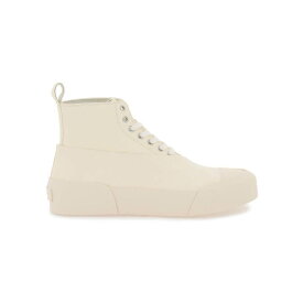 【本日5の付く日ポイント4倍!!】 JIL SANDER ジルサンダー ホワイト Bianco Jil sander high-top leather sneakers スニーカー レディース 春夏2023 J16WS0009 P5057 【関税・送料無料】【ラッピング無料】 ik