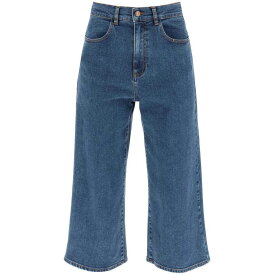 SEE BY CHLOE シーバイクロエ ブルー Blu See by chloe organic denim culottes pant デニム レディース 秋冬2022 CHS22WDP06150 【関税・送料無料】【ラッピング無料】 ik