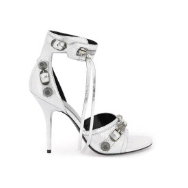 BALENCIAGA バレンシアガ シルバー Argento Balenciaga arena leather 'cagole' sandals サンダル レディース 秋冬2023 743057 WBDK3 【関税・送料無料】【ラッピング無料】 ik