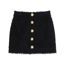 BALMAIN バルマン ブラック Nero Balmain mini skirt in monochrome tweed スカート レディース 春夏2023 AF0LB850XC67 【関税・送料無料】【ラッピング無料】 ik