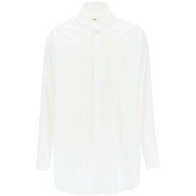 AMI ALEXANDRE MATTIUSSI アミ アレクサンドル マテュッシ ホワイト Bianco Ami paris oversized poplin shirt シャツ メンズ 秋冬2023 USH129 CO0045 【関税・送料無料】【ラッピング無料】 ik