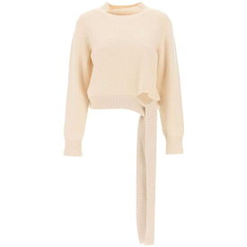 【本日5の付く日ポイント4倍!!】 FENDI フェンディ ホワイト Bianco Fendi wool and cashmere sweater with sash トレーナー レディース 秋冬2023 FZX969 ANJJ 【関税・送料無料】【ラッピング無料】 ik