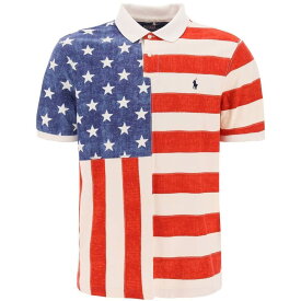 POLO RALPH LAUREN ポロ ラルフ ローレン マルチカラー Colori misti Polo ralph lauren classic fit polo shirt with printed flag ポロシャツ メンズ 秋冬2023 710909598 【関税・送料無料】【ラッピング無料】 ik