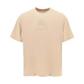 BURBERRY バーバリー ベージュ Beige Burberry tempah t-shirt with embroidered ekd Tシャツ メンズ 秋冬2023 8072749 【関税・送料無料】【ラッピング無料】 ik