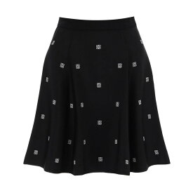 GIVENCHY ジバンシィ ブラック Nero Givenchy knitted mini skirt with 4g motif スカート レディース 秋冬2023 BW40R04ZH3 【関税・送料無料】【ラッピング無料】 ik