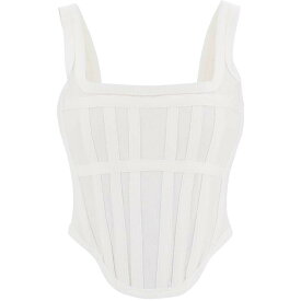 DION LEE ディオンリー ホワイト Bianco Dion lee corset top in jersey トップス レディース 秋冬2023 A3585R23 【関税・送料無料】【ラッピング無料】 ik