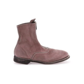 GUIDI グイディ パープル Viola Guidi front zip leather ankle boots ブーツ レディース 秋冬2023 210 【関税・送料無料】【ラッピング無料】 ik