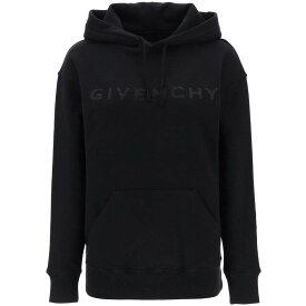 GIVENCHY ジバンシィ ブラック Nero Givenchy hoodie with rhinestone-studded logo ニットウェア レディース 秋冬2023 BWJ01C3YGQ 【関税・送料無料】【ラッピング無料】 ik