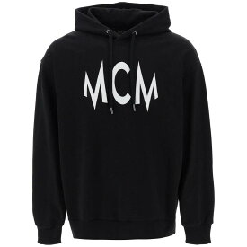 MCM エムシーエム ブラック Nero Mcm hoodie with logo patch and back floral print トレーナー メンズ 秋冬2023 MHADAMM02 【関税・送料無料】【ラッピング無料】 ik