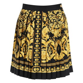 VERSACE ヴェルサーチ マルチカラー Colori misti Versace barocco pleated mini skirt スカート レディース 秋冬2023 1000829 1A04236 【関税・送料無料】【ラッピング無料】 ik