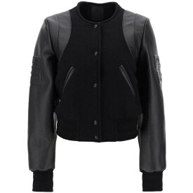 GIVENCHY ジバンシィ ブラック Nero Givenchy wool and leather cropped bomber jacket ジャケット レディース 秋冬2023 BW00LL61B7 【関税・送料無料】【ラッピング無料】 ik