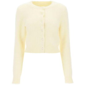 MAISON MARGIELA メゾン マルジェラ イエロー Giallo Maison margiela angora crew neck cardigan ニットウェア レディース 秋冬2023 S29HP0001 S18269 【関税・送料無料】【ラッピング無料】 ik