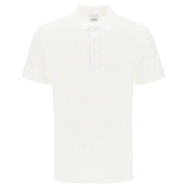 【本日5の付く日ポイント4倍!!】 BURBERRY バーバリー ホワイト Bianco Burberry eddie polo shirt in organic pique ポロシャツ メンズ 秋冬2023 8055229 【関税・送料無料】【ラッピング無料】 ik