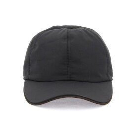 ZEGNA ゼニア ブラック Nero Zegna baseball cap with leather trim 帽子 メンズ 秋冬2023 E8I00H B4A 【関税・送料無料】【ラッピング無料】 ik