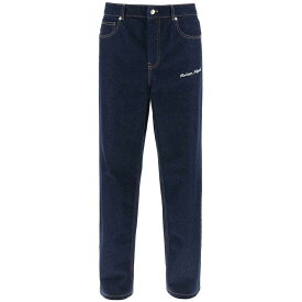 【本日5の付く日ポイント4倍!!】 MAISON KITSUNE メゾン キツネ ブルー Blu Maison kitsune wide leg jeans デニム メンズ 秋冬2023 LM01104WW0081 【関税・送料無料】【ラッピング無料】 ik