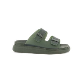 ALEXANDER MCQUEEN アレキサンダー マックイーン グリーン Verde Alexander mcqueen tpu slides サンダル メンズ 春夏2024 663563 W4TM6 【関税・送料無料】【ラッピング無料】 ik