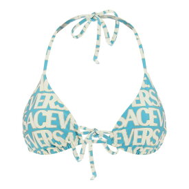 VERSACE ヴェルサーチ ブルー Celeste Versace versace allover bikini top スイムウェア レディース 秋冬2023 1001406 1A08162 【関税・送料無料】【ラッピング無料】 ik