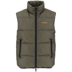 【本日5の付く日ポイント4倍!!】 DSQUARED2 ディースクエアード グリーン Verde Dsquared2 ripstop puffer vest ベスト メンズ 春夏2024 S74FB0322 S60519 【関税・送料無料】【ラッピング無料】 ik