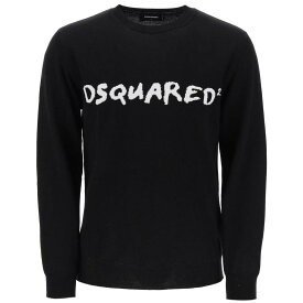 DSQUARED2 ディースクエアード ブラック Nero Dsquared2 textured logo sweater トレーナー メンズ 春夏2024 S74HA1431 S18459 【関税・送料無料】【ラッピング無料】 ik