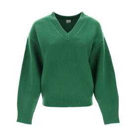 【本日5の付く日ポイント4倍!!】 TOTEME トーテム グリーン Verde Toteme wool and cashmere sweater トレーナー レディース 春夏2024 241 WRT1034 YA0004 【関税・送料無料】【ラッピング無料】 ik