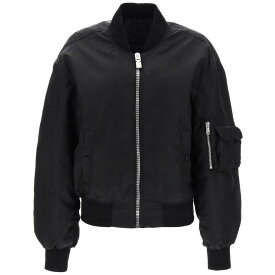GIVENCHY ジバンシィ ブラック Nero Givenchy bomber jacket with logo print and 4g zipper ジャケット レディース 春夏2024 BW00HG1YCL 【関税・送料無料】【ラッピング無料】 ik