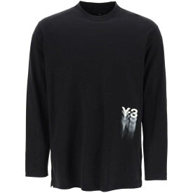 【本日0の付く日ポイント4倍!!】 Y-3 ワイスリー ブラック Nero Y-3 long-sleeved t-shirt with logo print Tシャツ メンズ 春夏2024 IZ3122 【関税・送料無料】【ラッピング無料】 ik