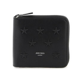 【本日0の付く日ポイント4倍!!】 JIMMY CHOO ジミーチュウ ブラック Nero Jimmy choo zip-around wallet with stars 財布 メンズ 春夏2024 LAWRENCE OAJ 【関税・送料無料】【ラッピング無料】 ik