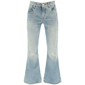 【本日0のつく日ポイント4倍！】 BALMAIN バルマン ブルー Celeste Balmain western-style crop bootcut jeans デニム レディース 春夏2024 CF1MJ120DE04 【関税・送料無料】【ラッピング無料】 ik