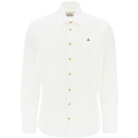 VIVIENNE WESTWOOD ヴィヴィアンウエストウッド ホワイト Bianco Vivienne westwood ghost shirt with orb embroidery シャツ メンズ 春夏2024 2401000JW009QBS 【関税・送料無料】【ラッピング無料】 ik