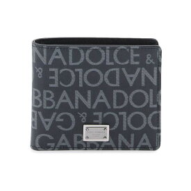 【本日0の付く日ポイント4倍!!】 DOLCE&GABBANA ドルチェ&ガッバーナ グレー Grigio Dolce & gabbana jacquard logo wallet 財布 メンズ 春夏2024 BP1321 AJ705 【関税・送料無料】【ラッピング無料】 ik