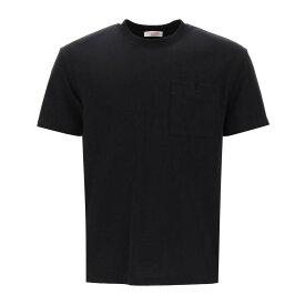 VALENTINO GARAVANI ヴァレンティノ ガラヴァーニ ブラック Nero Valentino garavani regular fit pocket t-shirt Tシャツ メンズ 春夏2024 4V3MG10V9UH 【関税・送料無料】【ラッピング無料】 ik