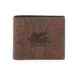 【本日5の付く日ポイント4倍!!】 ETRO エトロ ブラウン Marrone Etro paisley bifold wallet with pegaso logo 財布 レディース 春夏2024 MP2D0001 AA012 【関税・送料無料】【ラッピング無料】 ik