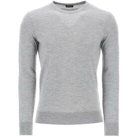 ZEGNA ゼニア グレー Grigio Zegna cashseta crew-neck sweater トレーナー メンズ 春夏2024 E8J00 110 【関税・送料無料】【ラッピング無料】 ik